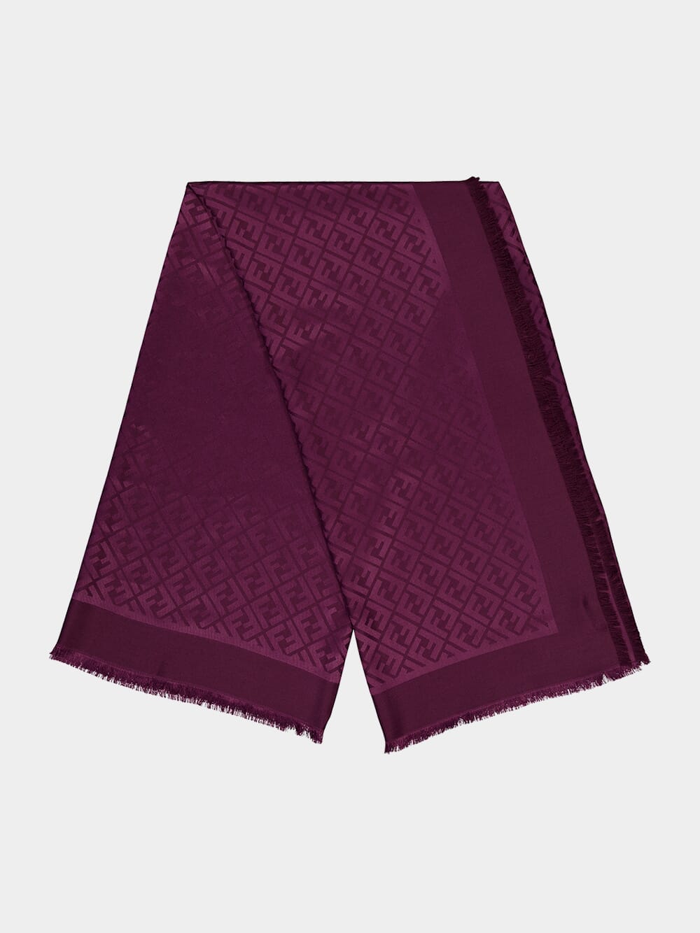 Pink silk and deals wool shawl fendi