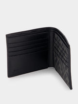 FendiFF Squared Bi-Fold Leather Wallet at Fashion Clinic