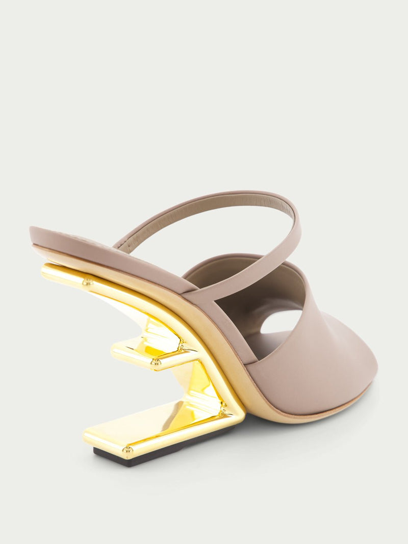 FendiFirst high-heeled leather sandals at Fashion Clinic