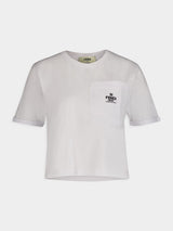FendiLogo-Embroidered Pocket T-Shirt at Fashion Clinic