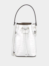 FendiMon Tresor Silver Leather Mini Bag at Fashion Clinic
