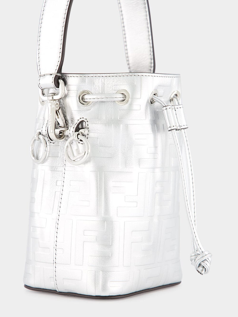Fendi mon tresor mini leather bucket bag outlet