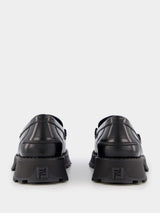 FendiO'Lock Leather Loafers at Fashion Clinic