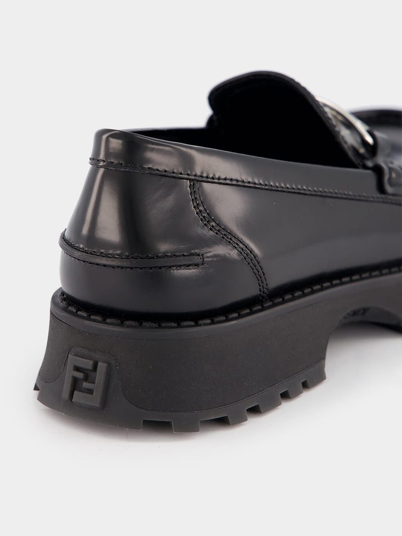 FendiO'Lock Leather Loafers at Fashion Clinic