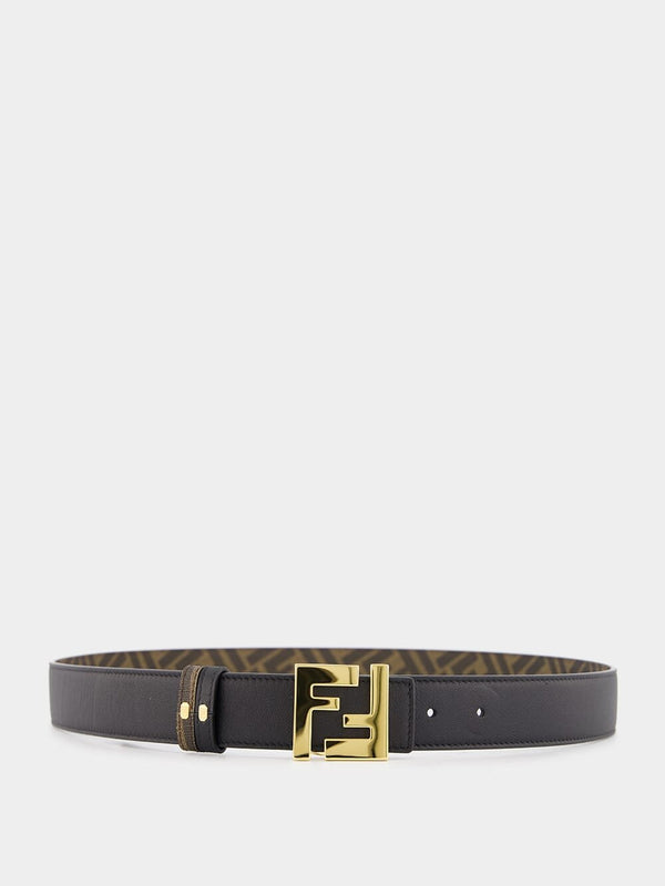 FendiSquared Leather Reversible Belt at Fashion Clinic