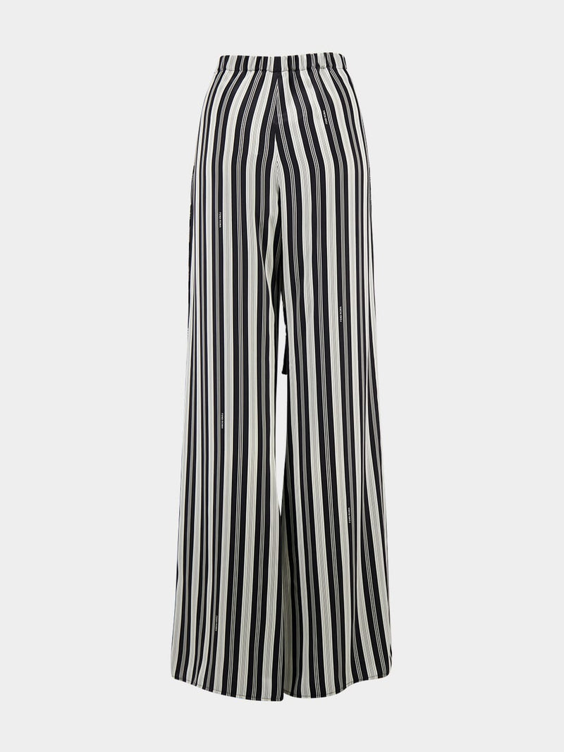 FendiStriped Silk Satin Trousers at Fashion Clinic