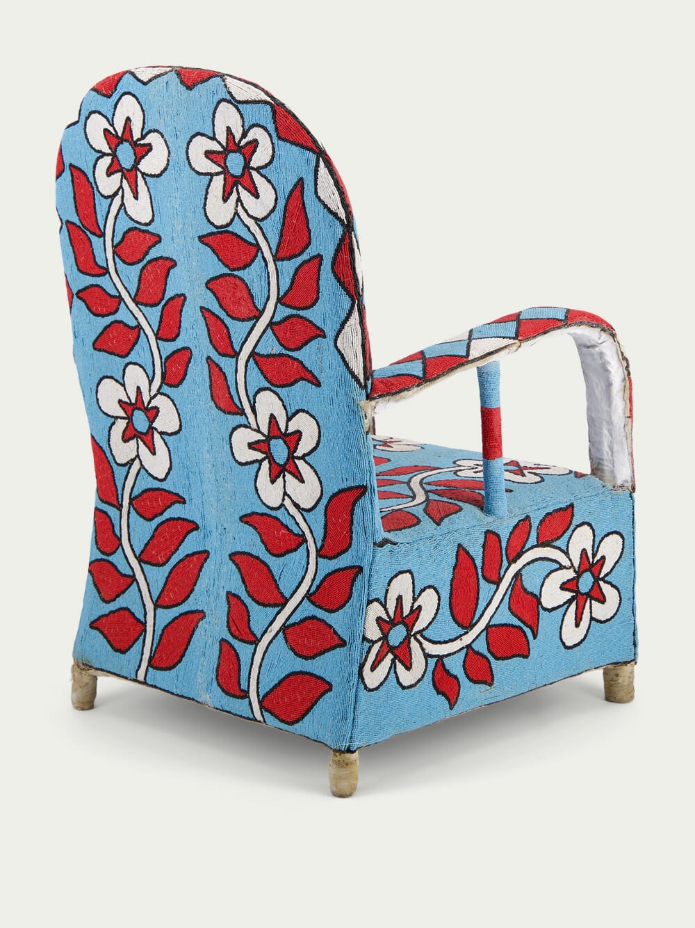 Fernando OteroRecycled Blue Beeds Armchair at Fashion Clinic