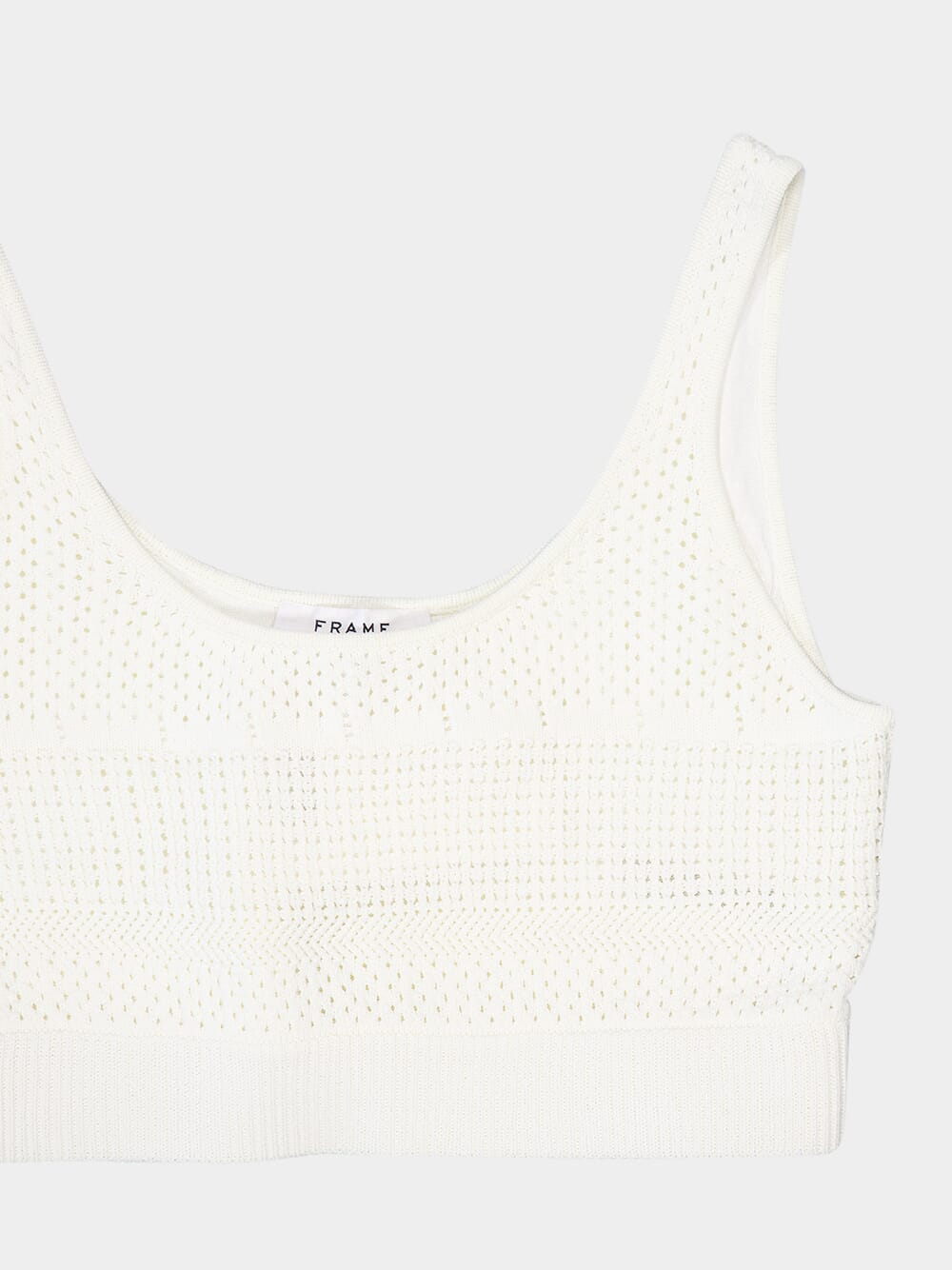 FrameCrochet-Knit Cropped Top at Fashion Clinic