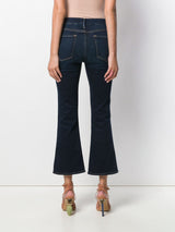 FrameLe Crop Mini Boot Trousers at Fashion Clinic