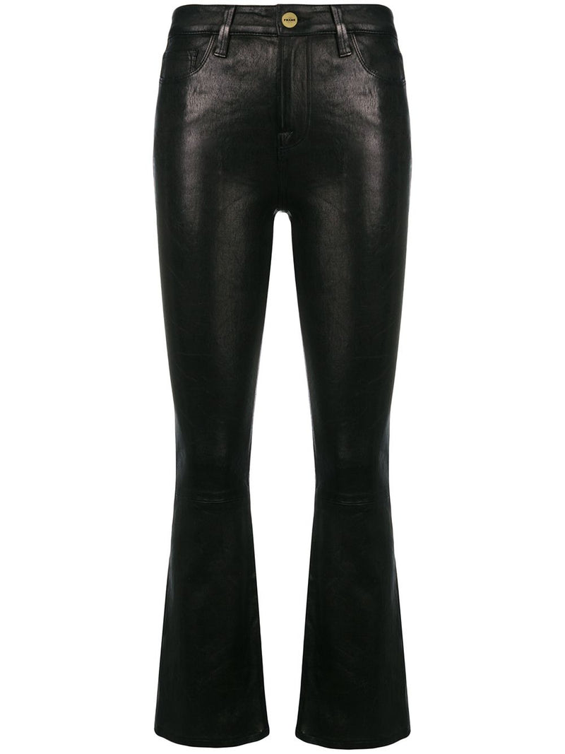 FrameLe Crop Mini Boot trousers at Fashion Clinic