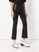 FrameLe Crop Mini Boot trousers at Fashion Clinic