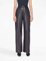 FrameLeather High-Waisted Trousers at Fashion Clinic