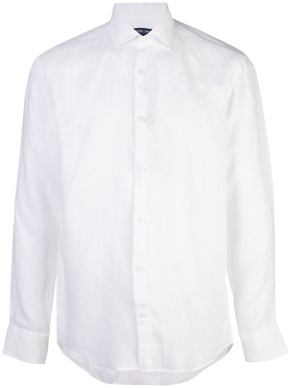 Frescobol CariocaAntonio White Linen Shirt at Fashion Clinic