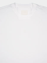 Givenchy4G Logo Embroidered White T-Shirt at Fashion Clinic