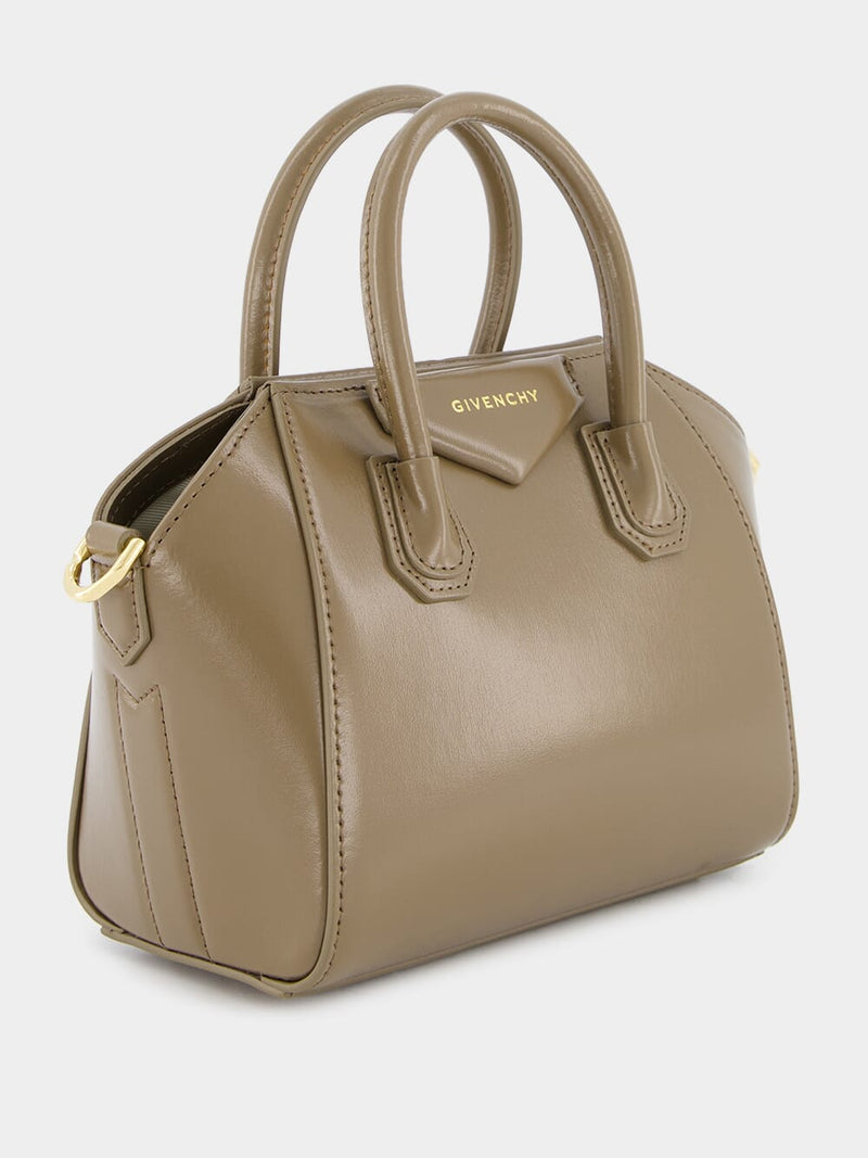 Givenchy Antigona Taupe Toy Bag In Box Leather Fashion Clinic