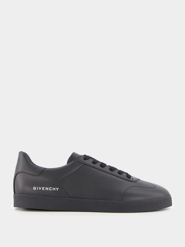 GivenchyBlack Leather Town Sneakers at Fashion Clinic
