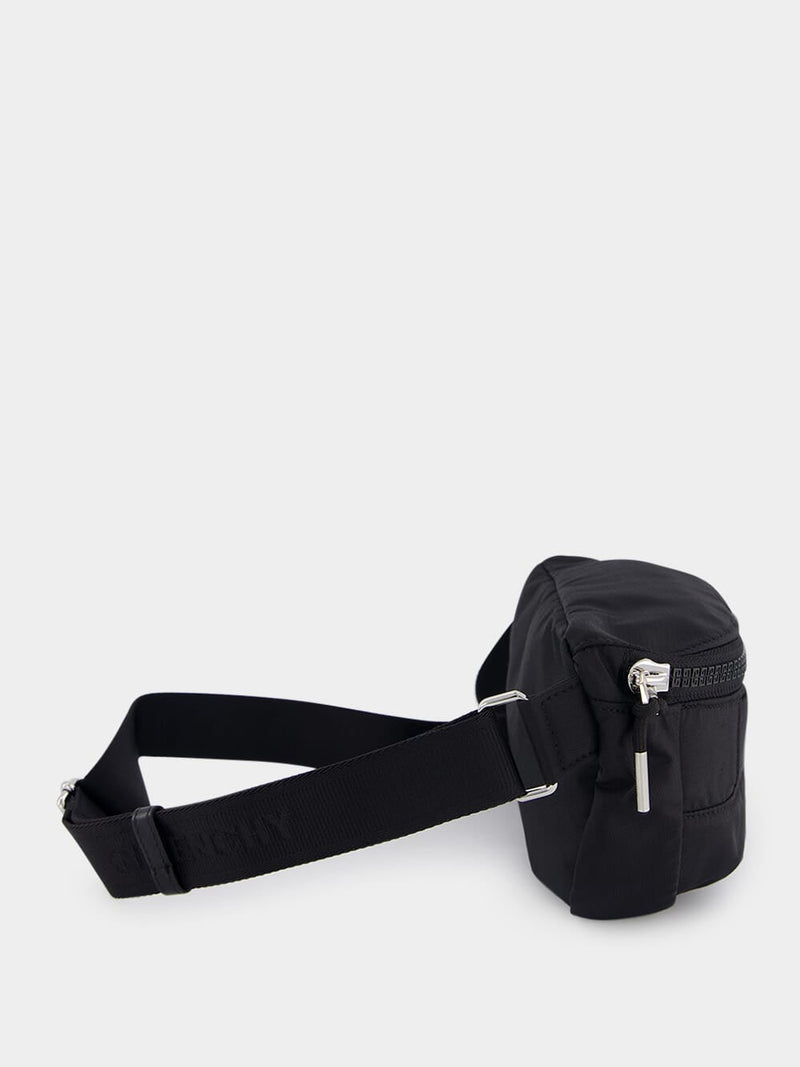 GivenchyBlack Logo Belt Bag at Fashion Clinic