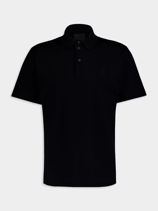 GivenchyClassic Black Polo Shirt at Fashion Clinic