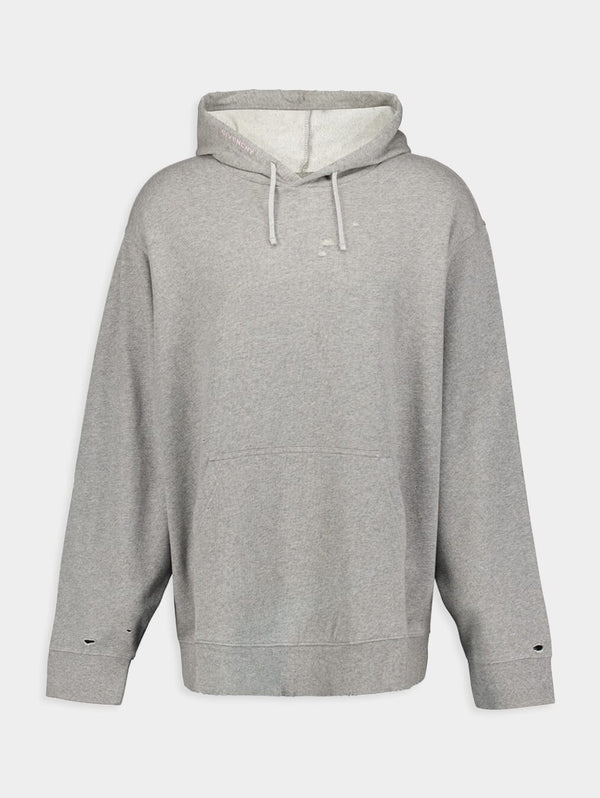 GivenchyCotton Hoodie In Fleece With Cut And Sewn Effect at Fashion Clinic