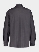 GivenchyFront-Zip Wool Shirt at Fashion Clinic
