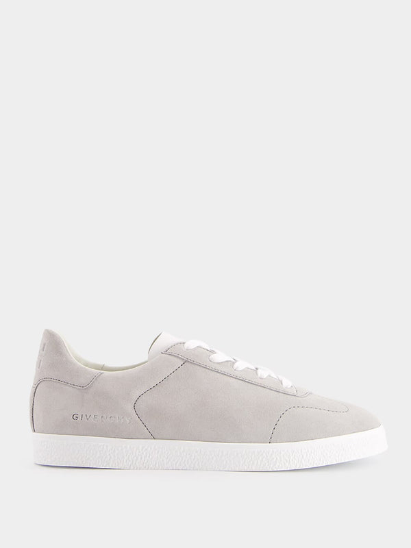 GivenchyGrey Suede Town Sneakers at Fashion Clinic