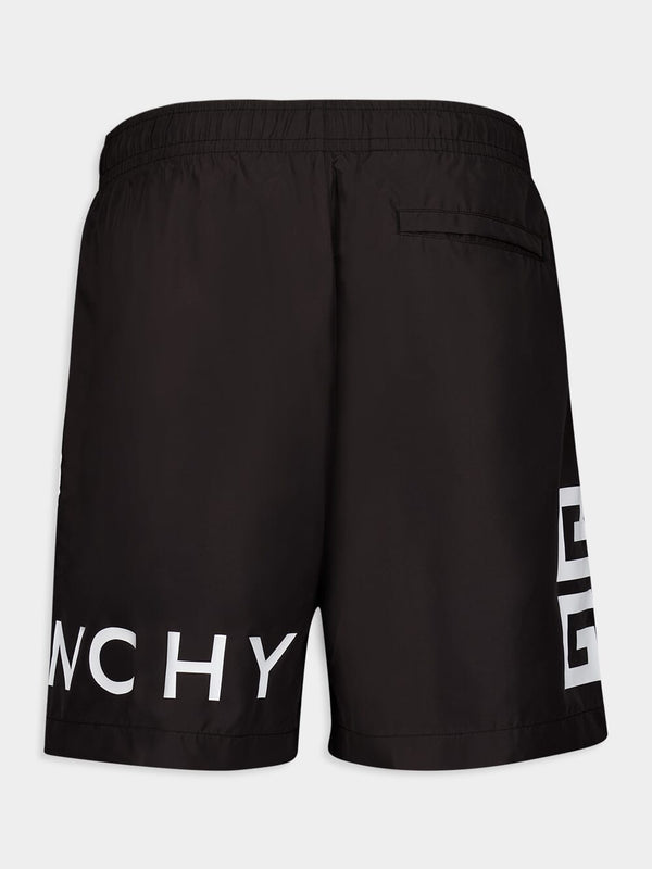 GivenchyLogo-Print Swim Shorts at Fashion Clinic