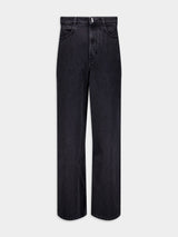 GivenchyLow Crotch Wide Jeans In Denim at Fashion Clinic