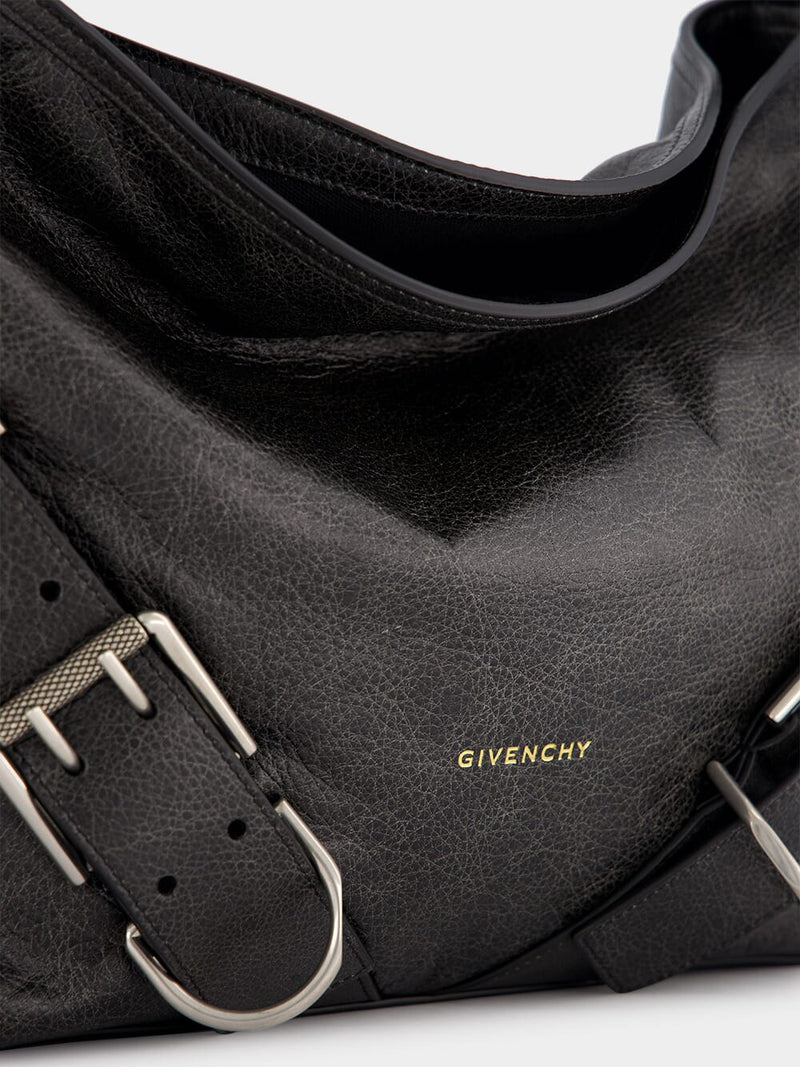GivenchyMedium Voyou Boyfriend Black Bag In Aged Leather at Fashion Clinic