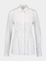 GivenchyPleated Effect Popelin Cotton Shirt at Fashion Clinic