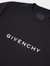 GivenchyReverse Slim Fit Cotton Black T-Shirt at Fashion Clinic
