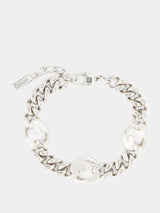 GivenchySilver G Chain Bracelet In Metal at Fashion Clinic