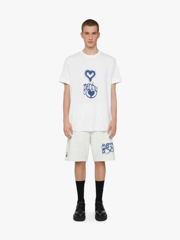 GivenchyX Chito Oversized Cotton T-Shirt With GIVENCHY Love Print at Fashion Clinic