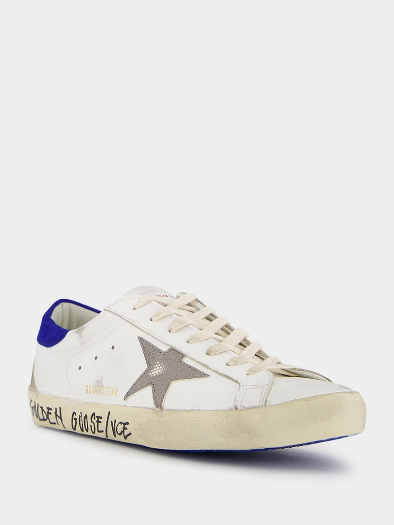 Golden GooseSuper-Star Distressed Leather Sneakers at Fashion Clinic