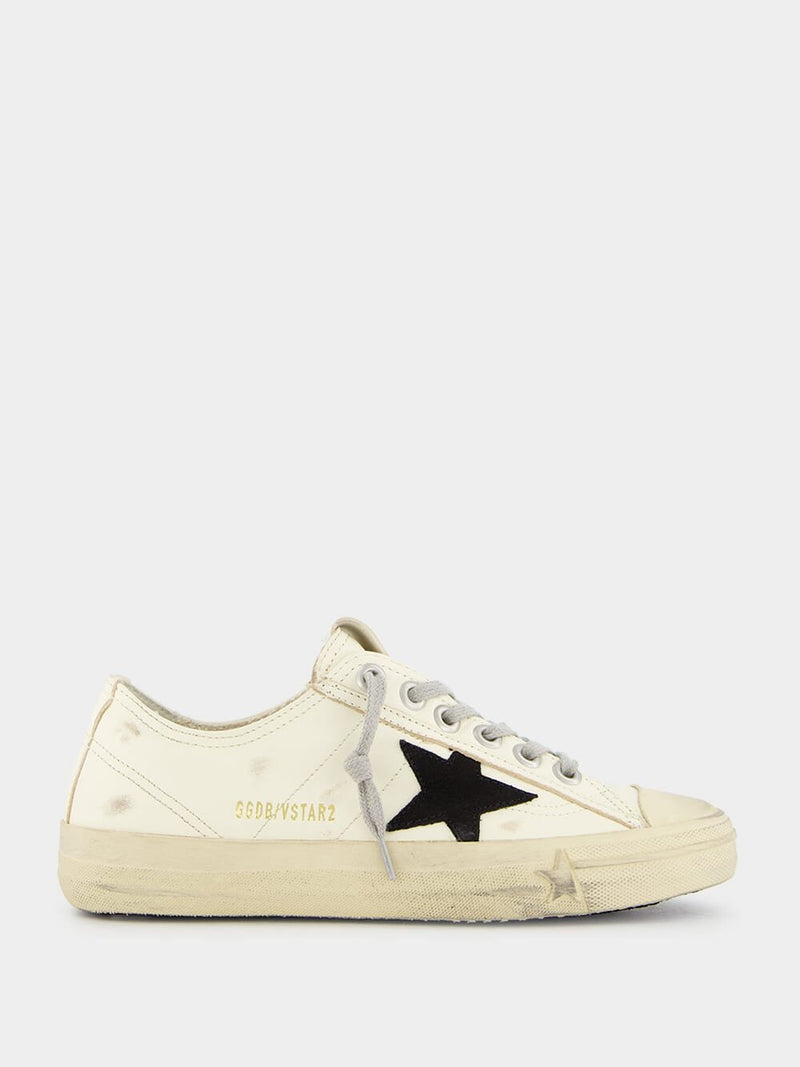 Golden GooseV-Star Leather Sneakers at Fashion Clinic