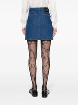 GucciBelted Denim Miniskirt at Fashion Clinic