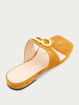 GucciBlondie Thong suede sandals at Fashion Clinic