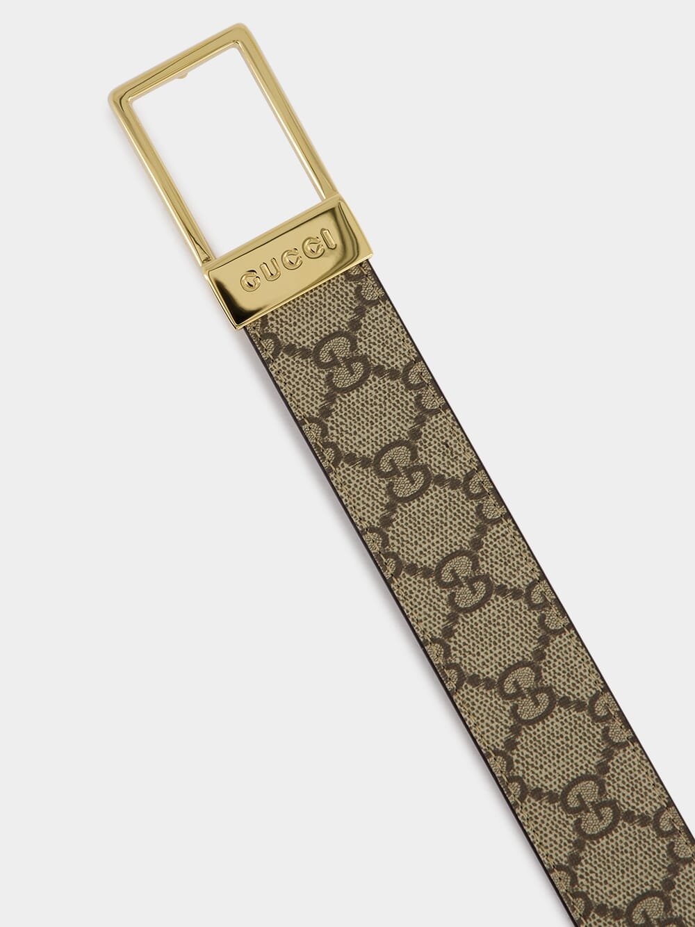 Gucci Canvas And Leather Belt Beige, Ebony Fashion Clinic