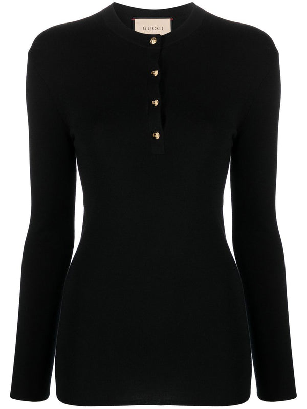 GucciCashmere long-sleeve top at Fashion Clinic