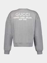 GucciCities Felted Sweatshirt at Fashion Clinic