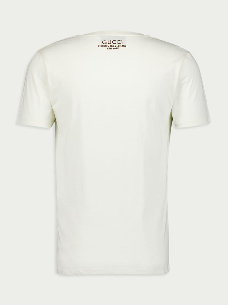 Gucci Cities V Neck Cotton T Shirt FASHION CLINIC Fashion Clinic