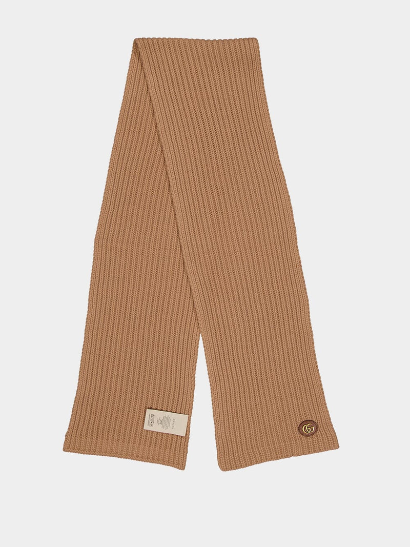GucciClassic Ribbed Knit Scarf at Fashion Clinic