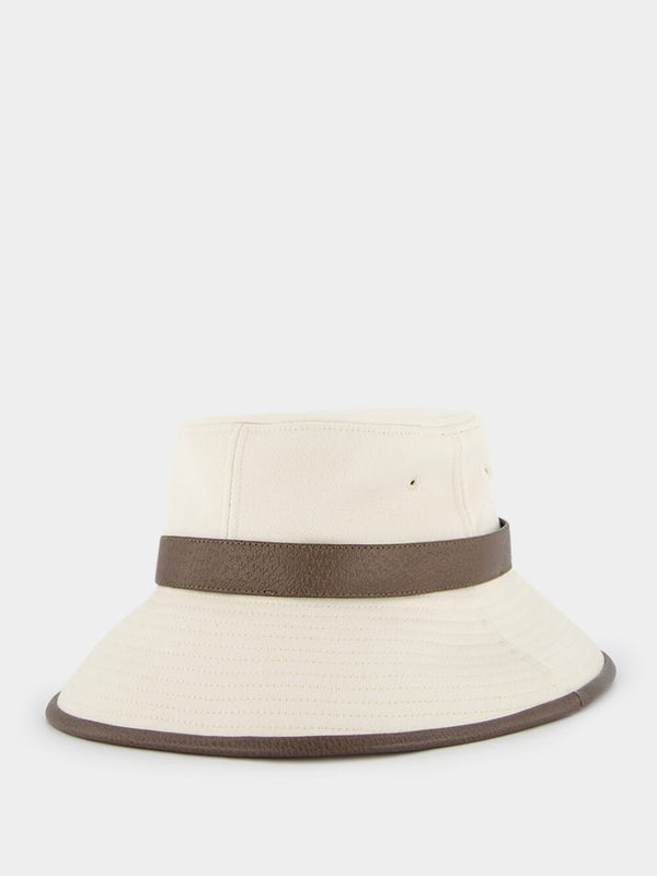 GucciCotton Bucket Hat With Chin Strap at Fashion Clinic