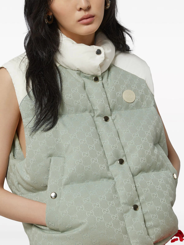 GucciCotton Canvas Padded Gilet at Fashion Clinic