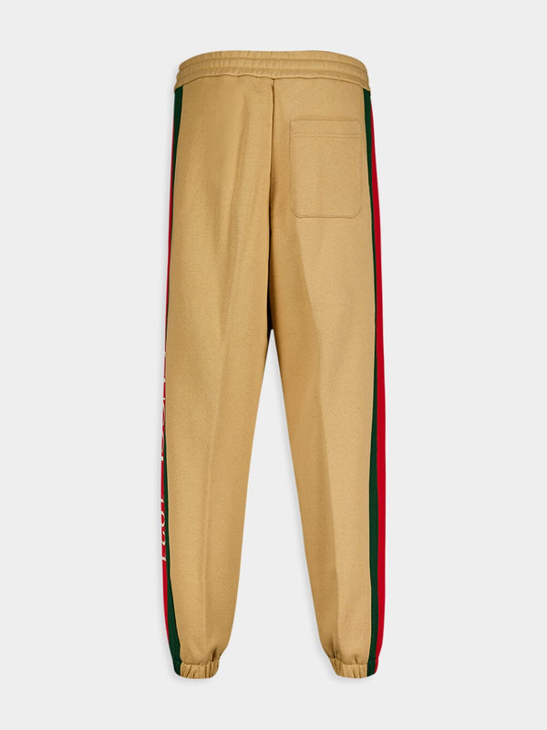 GucciCotton Jersey Sweatpants with Web at Fashion Clinic