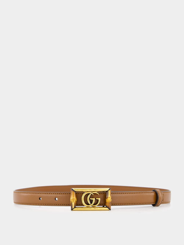 GucciDouble G Buckle And Bamboo Belt at Fashion Clinic