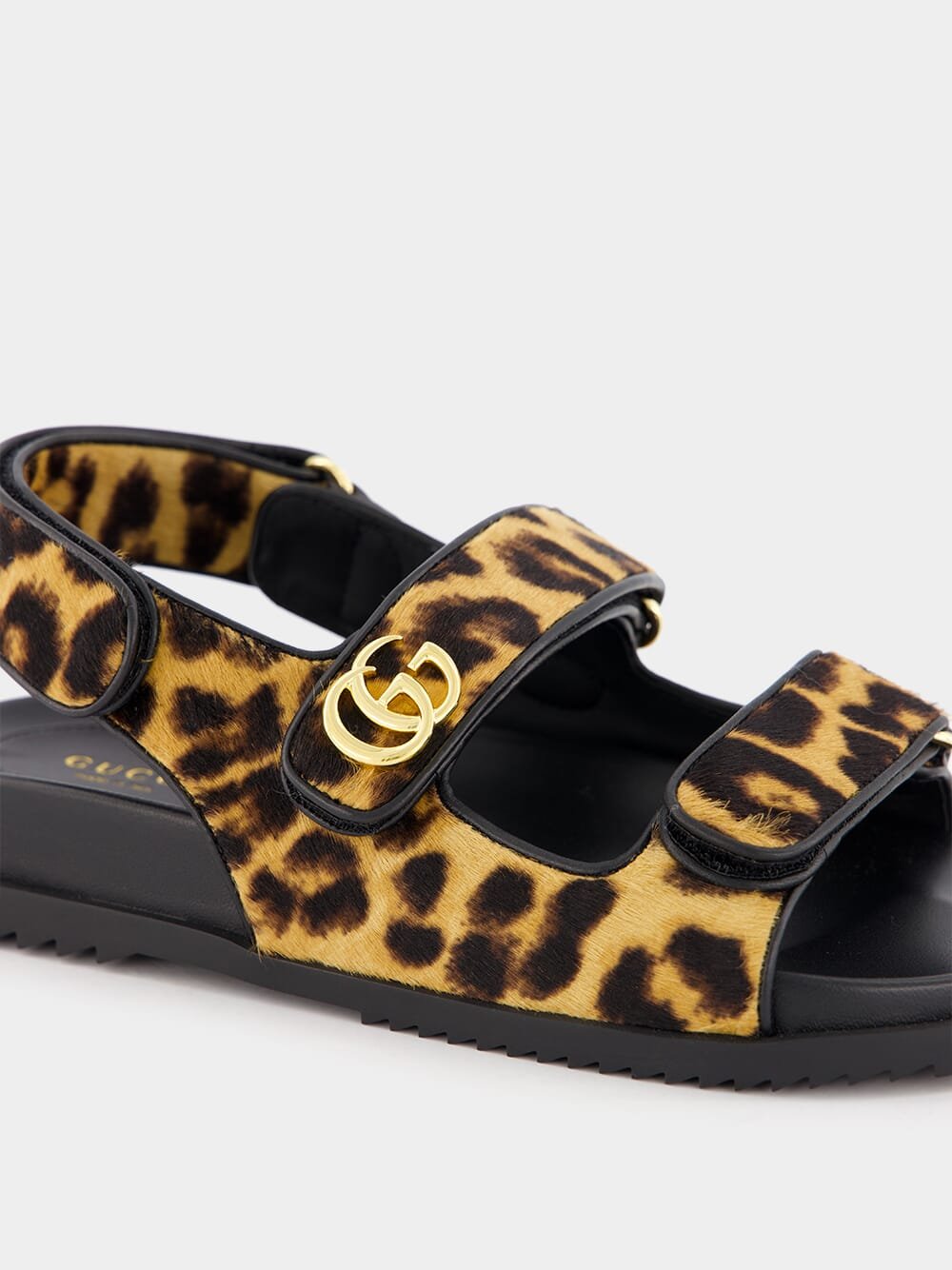Leopard gucci slides hotsell