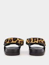 GucciDouble G Leopard Print Sandal at Fashion Clinic