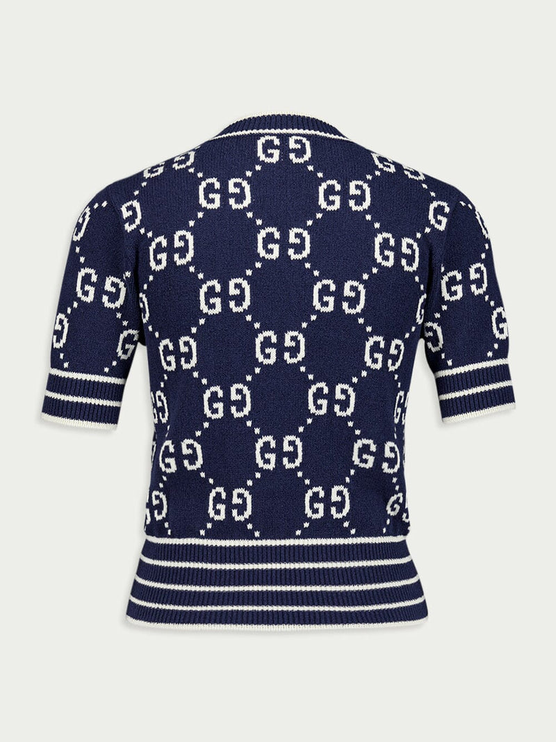 GucciDouble G Logo Jacquard Top at Fashion Clinic