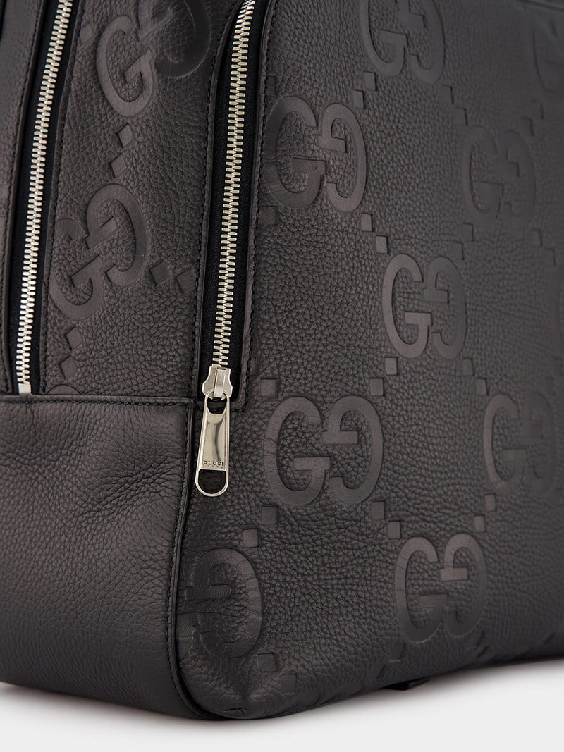 GucciEmbossed Logo Leather Backpack at Fashion Clinic