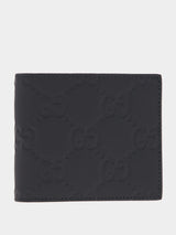 GucciEmbossed Monogram Rubber-Effect Leather Wallet at Fashion Clinic